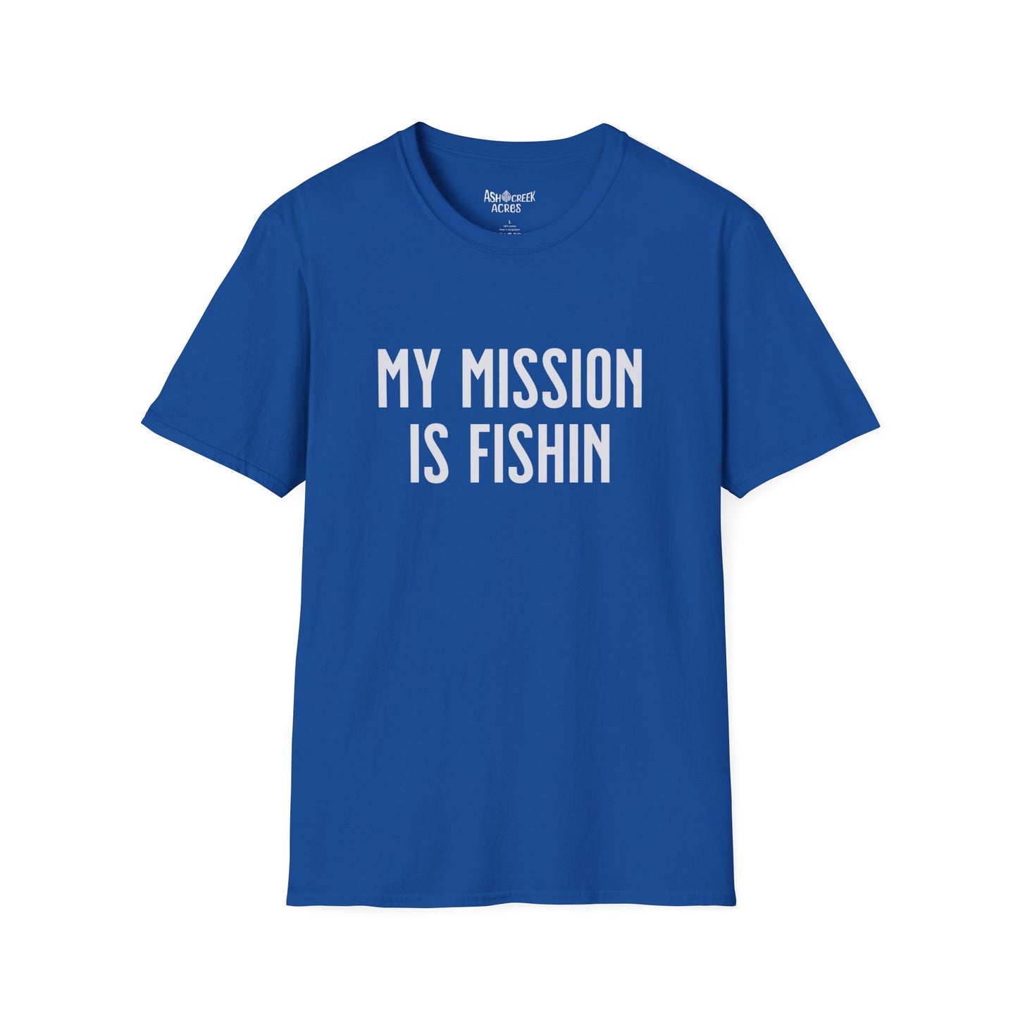 Fishing T-Shirt - "My Mission Is Fishin" Graphic Tee for Anglers