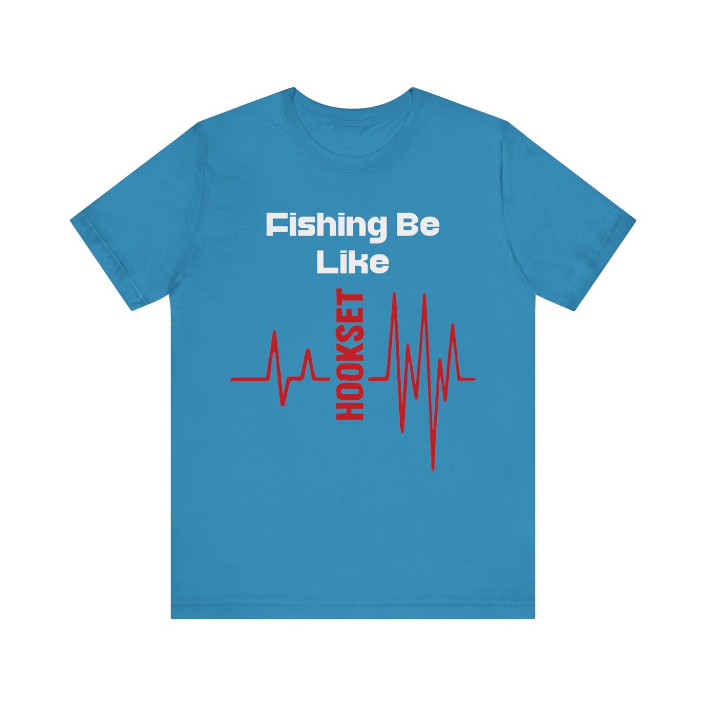 Fishing Heartbeat Unisex Tee - Perfect for Anglers