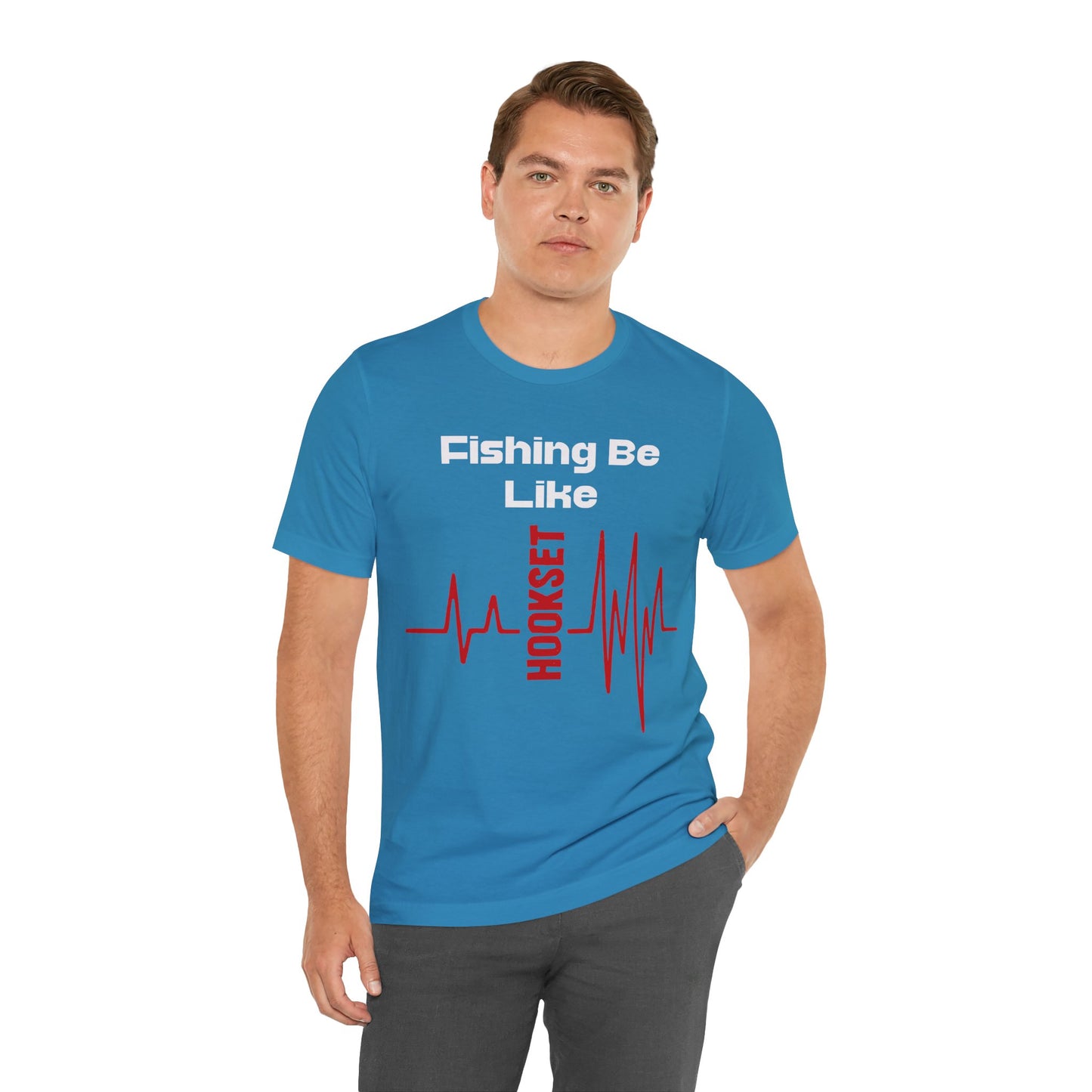 Fishing Heartbeat Unisex Tee - Perfect for Anglers