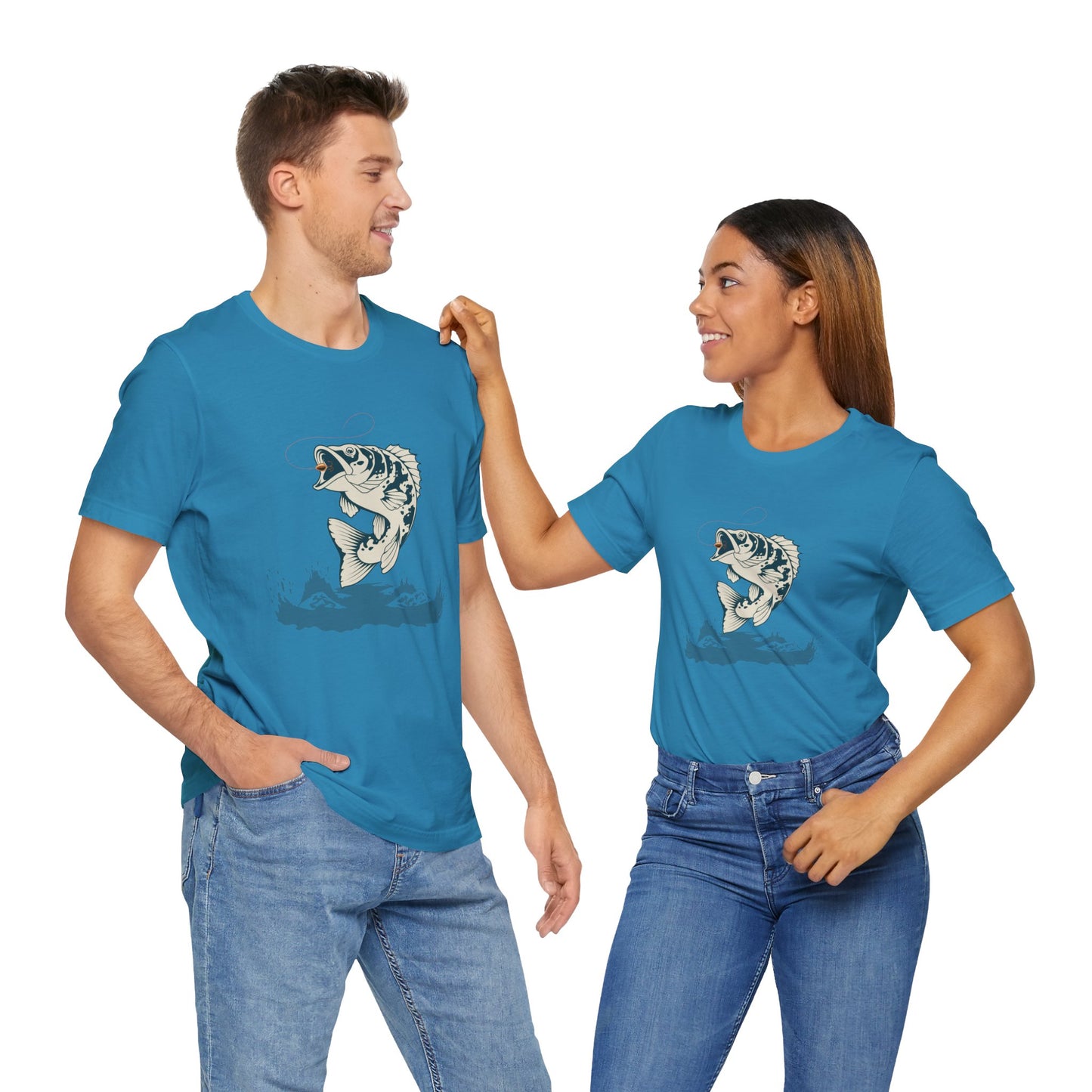 Fishing Lover's Unisex Tee, Outdoors Shirt, Fisherman Gift, Vintage Fish Design, Casual Graphic Tee, Perfect for Summer Adventures
