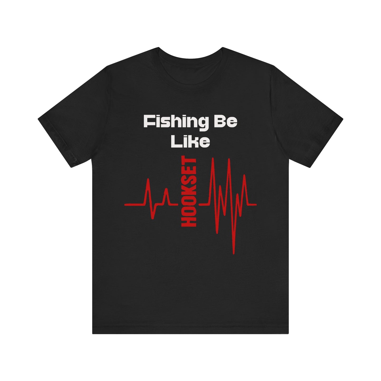 Fishing Heartbeat Unisex Tee - Perfect for Anglers