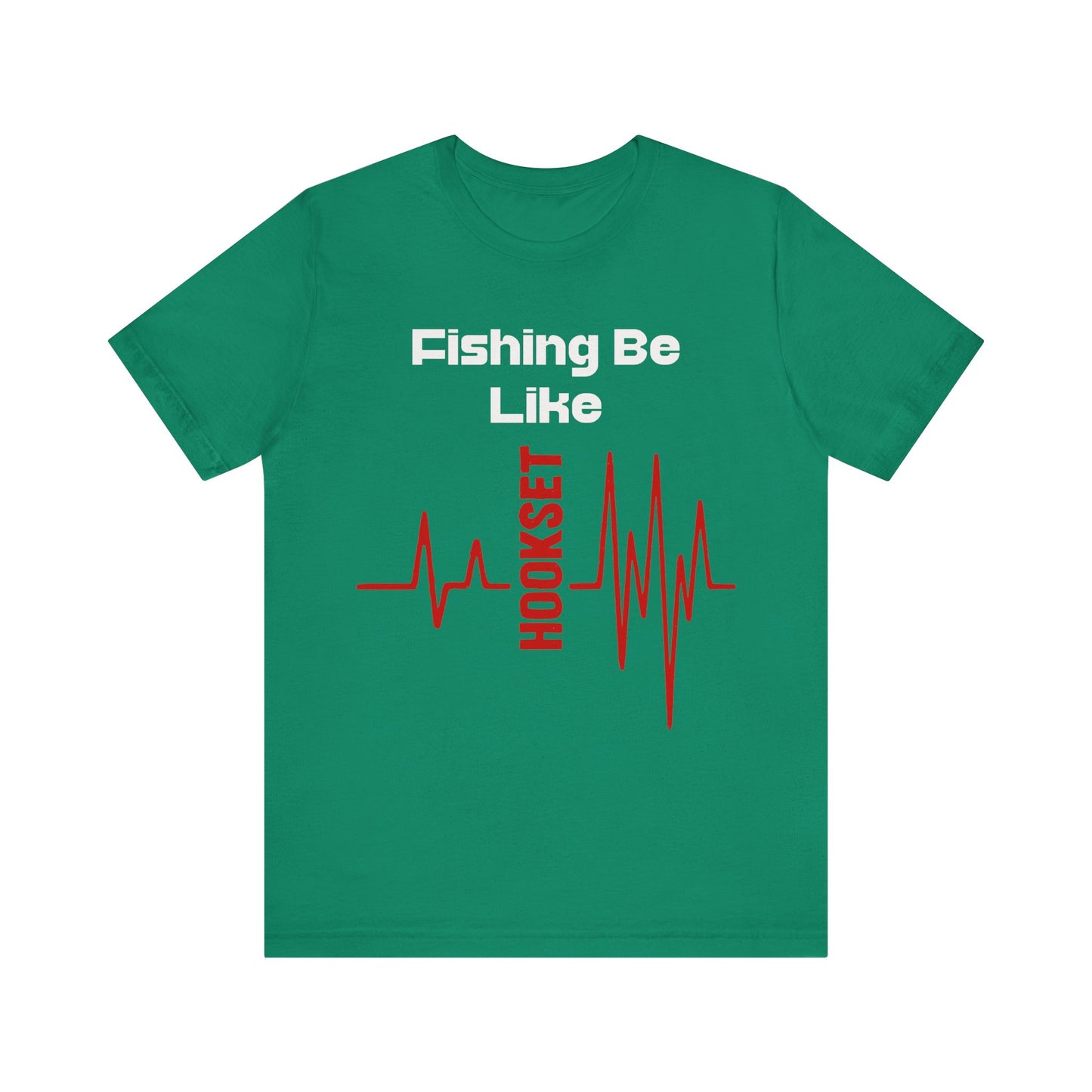 Fishing Heartbeat Unisex Tee - Perfect for Anglers