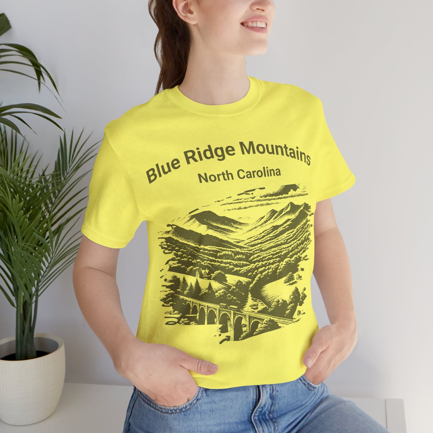 Blue Ridge Mountains North Carolina - Unisex T-Shirt
