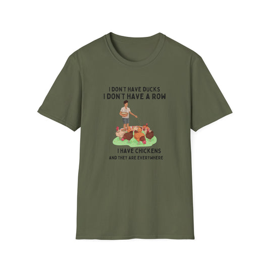 Chickens Everywhere Graphic - Unisex T-Shirt