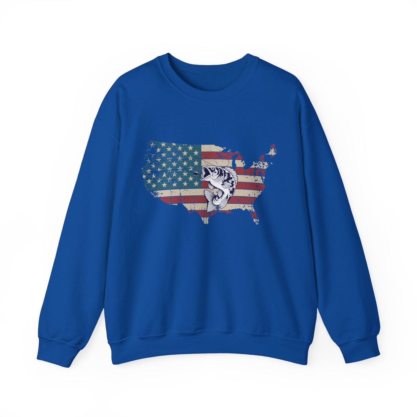 American Flag With Bass Sweatshirt