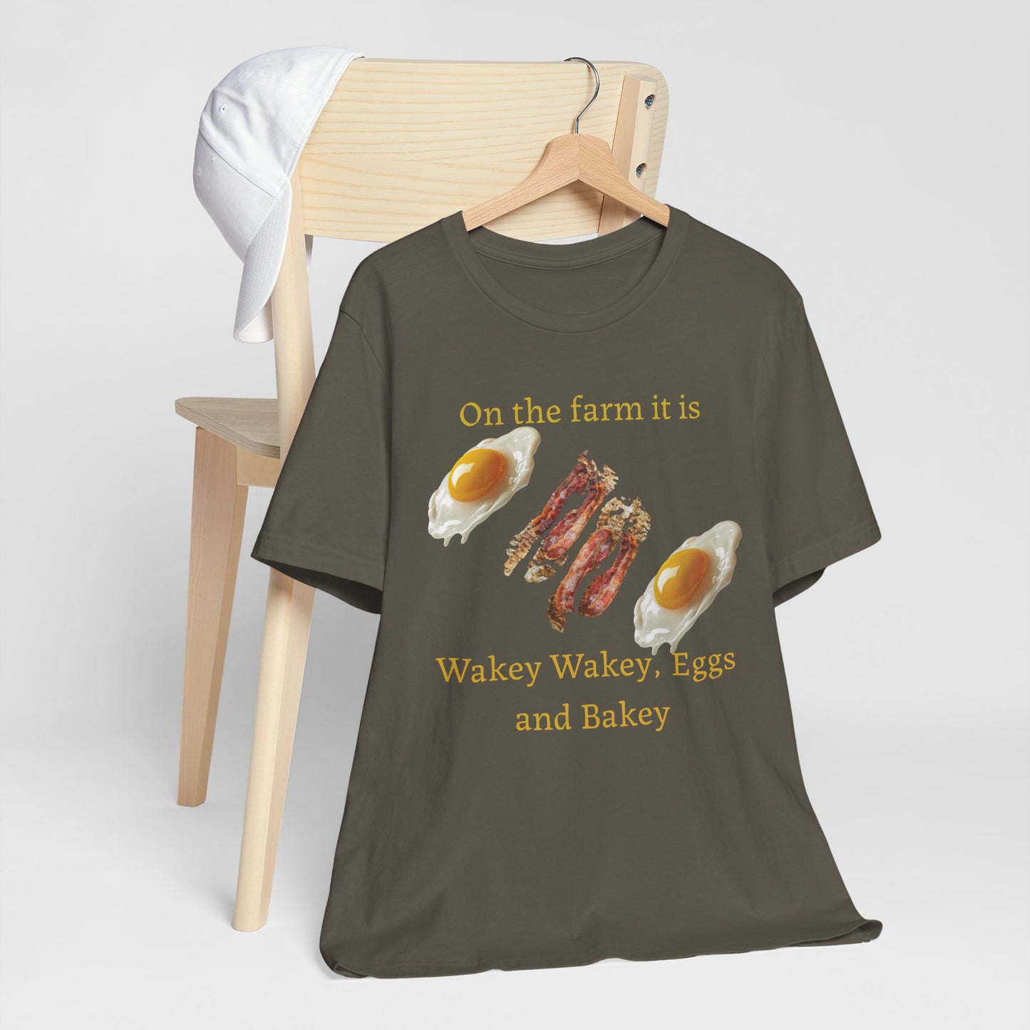Wakey Wakey, Eggs and Bakey - Unisex T-Shirt