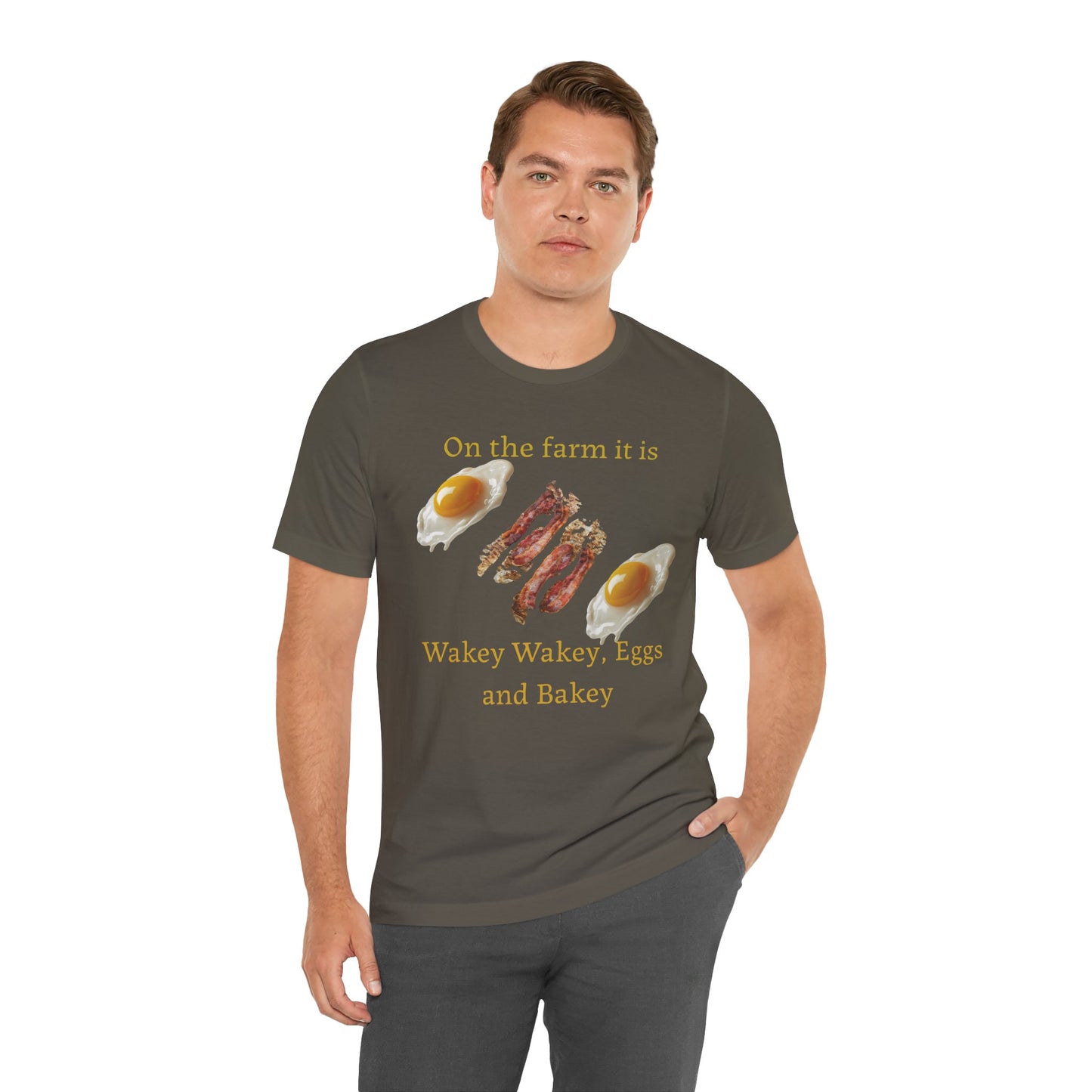 Wakey Wakey, Eggs and Bakey - Unisex T-Shirt