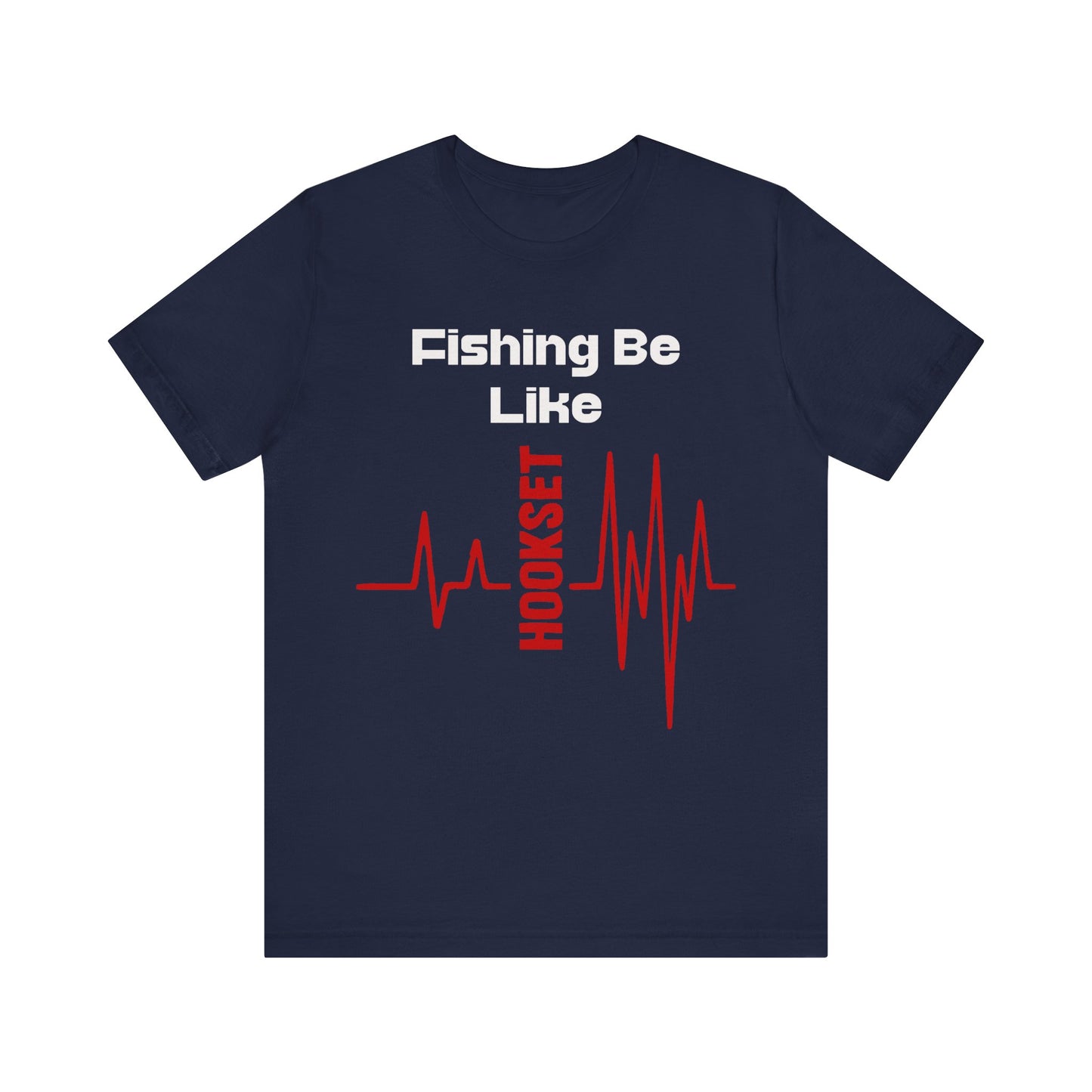 Fishing Heartbeat Unisex Tee - Perfect for Anglers