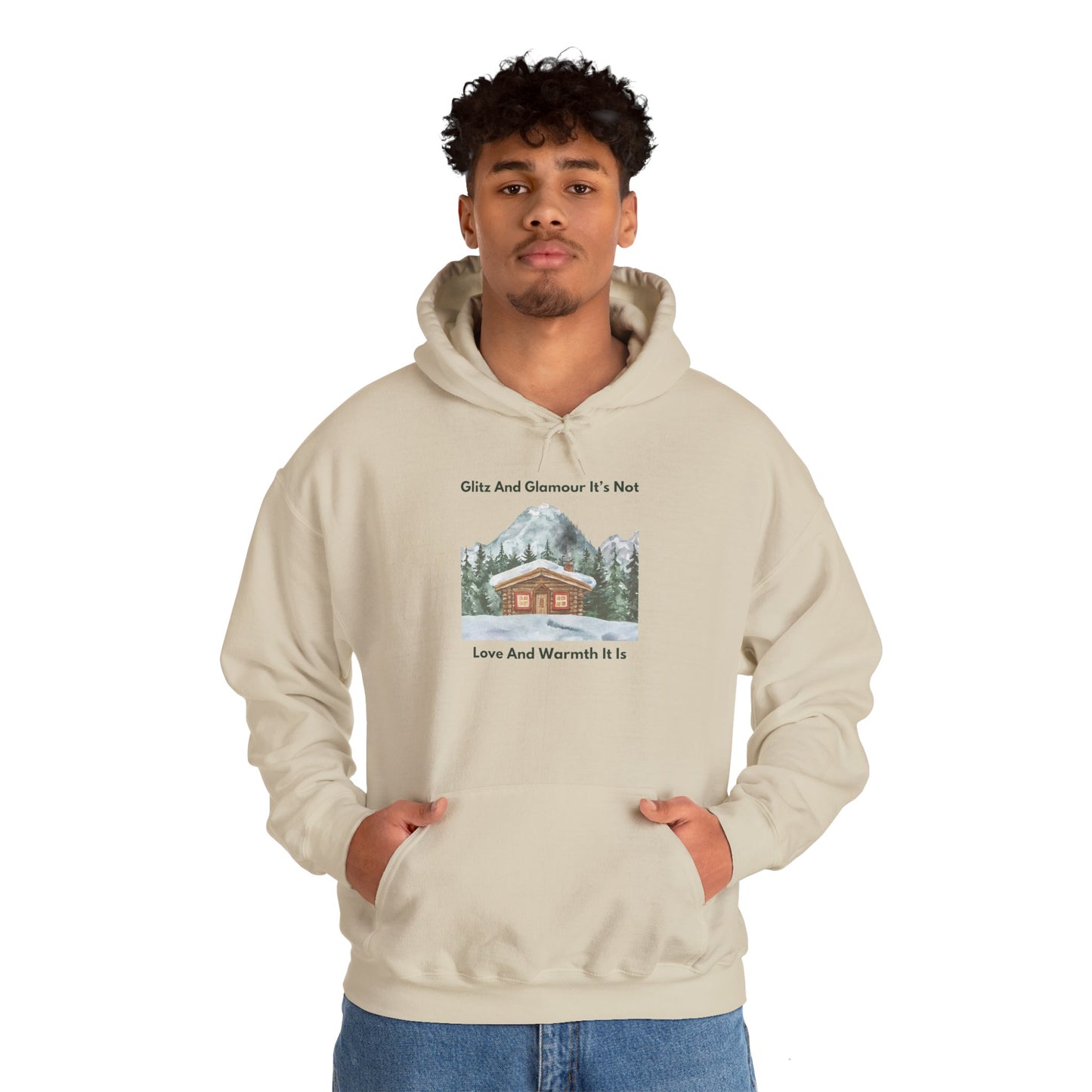 Cabin Snow Love and Warmth - Unisex Hoodie