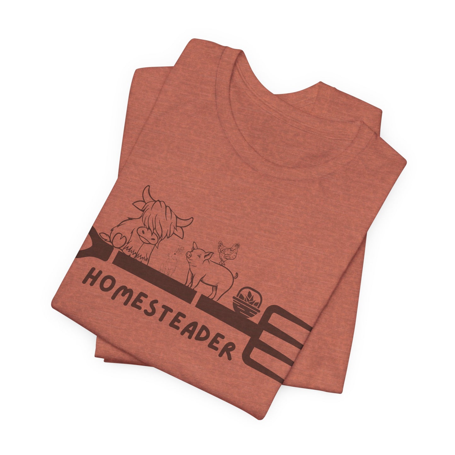 Homesteader Garden Fork Farm Animals - Unisex T-Shirt