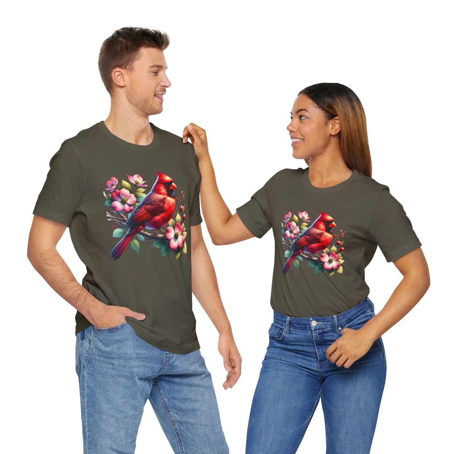 Cardinal And Dogwood - Unisex T-Shirt