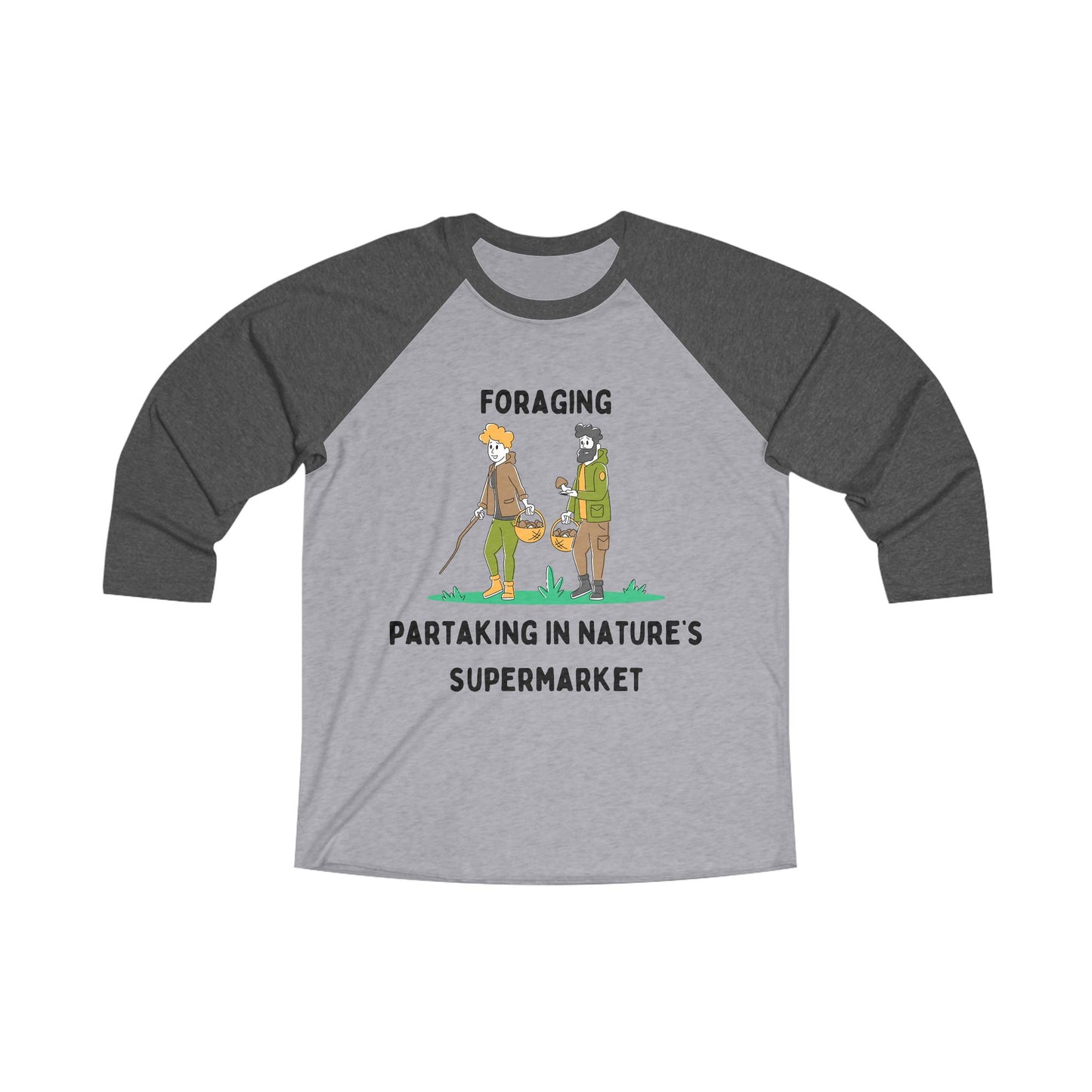 Foraging Partaking In Nature's Supermarket - Unisex Raglan T-Shirt