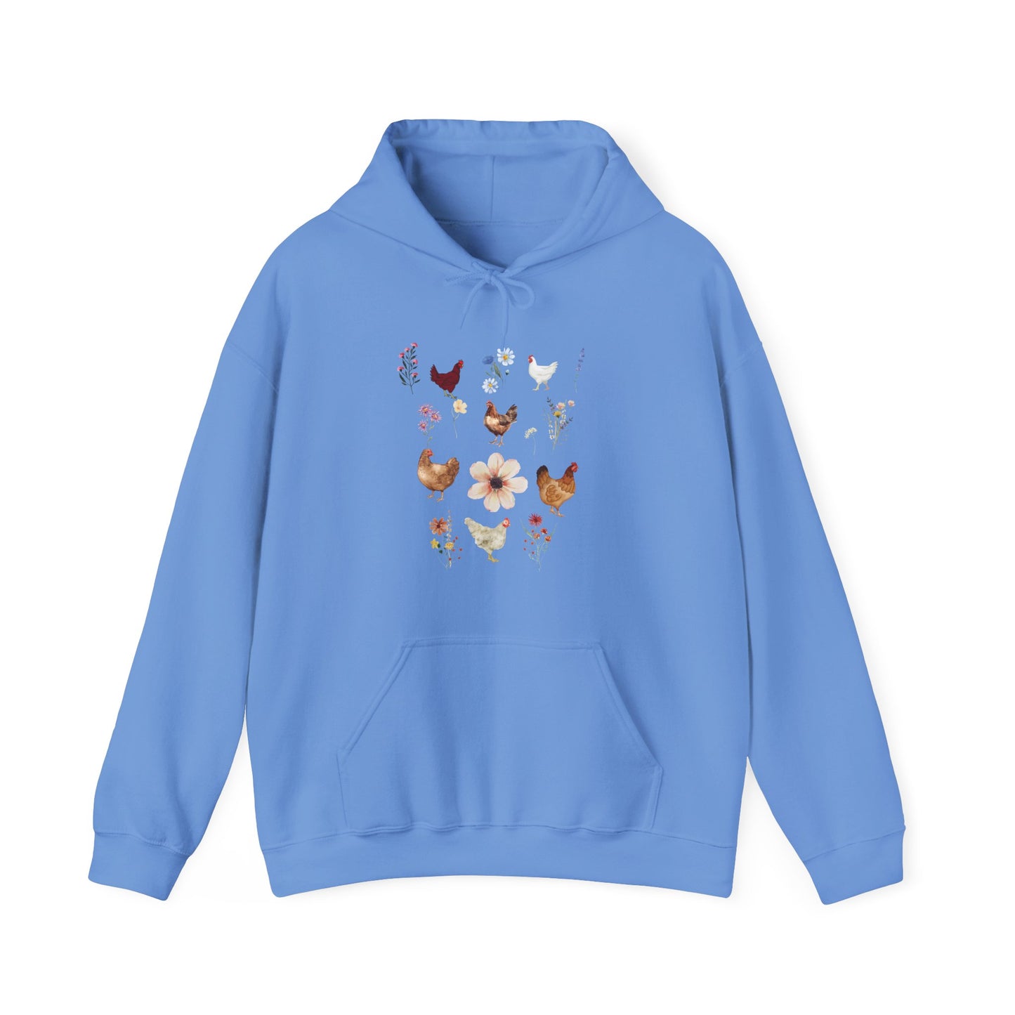 Chickens Wildflowers - Unisex Hoodie