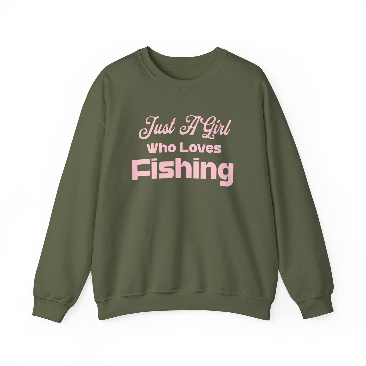 Just a Girl Who Loves Fishing Sweatshirt