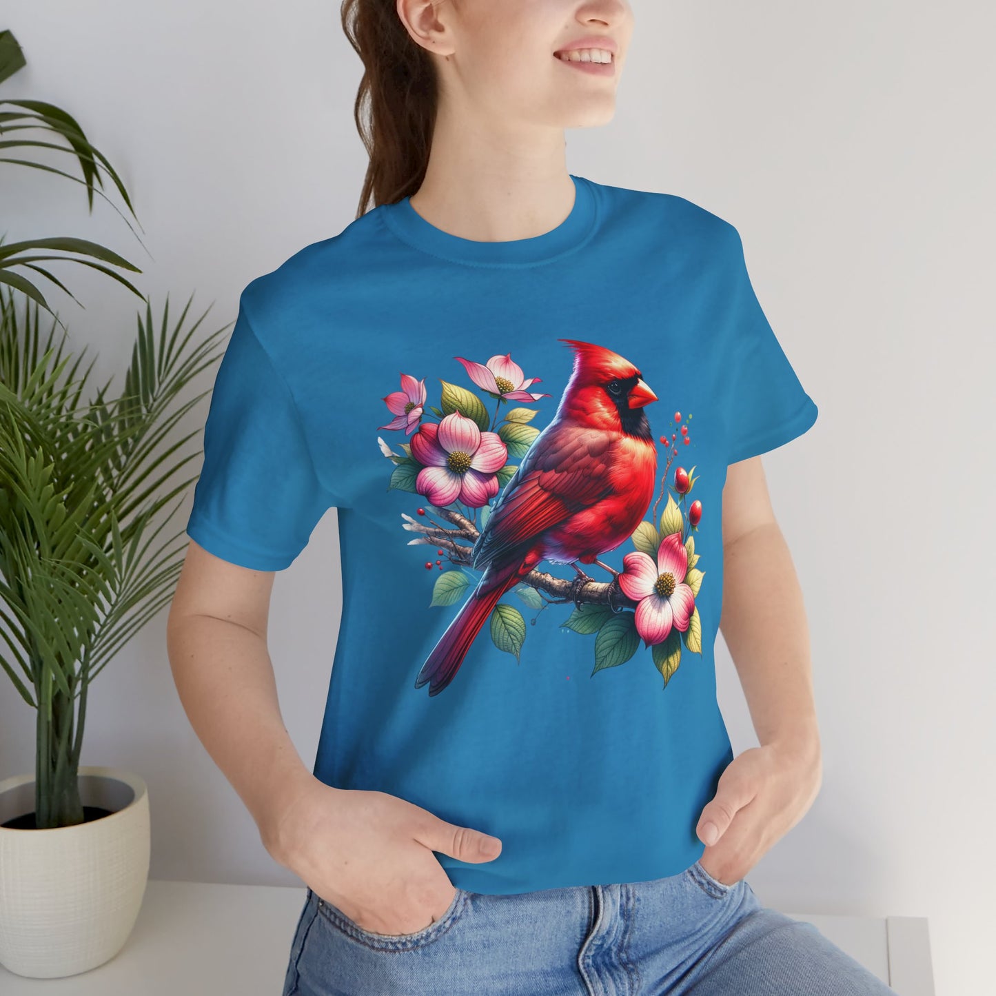 Cardinal And Dogwood - Unisex T-Shirt