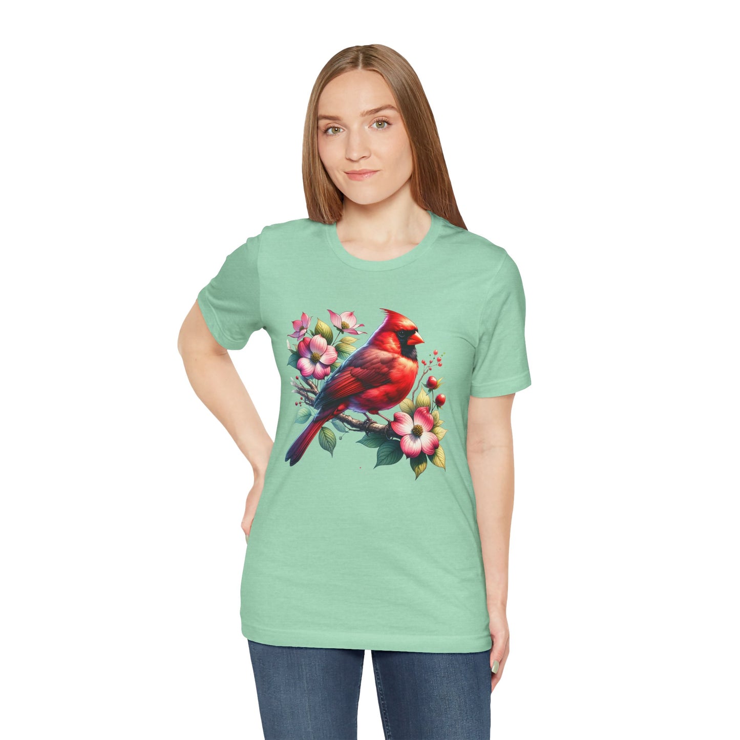 Cardinal And Dogwood - Unisex T-Shirt