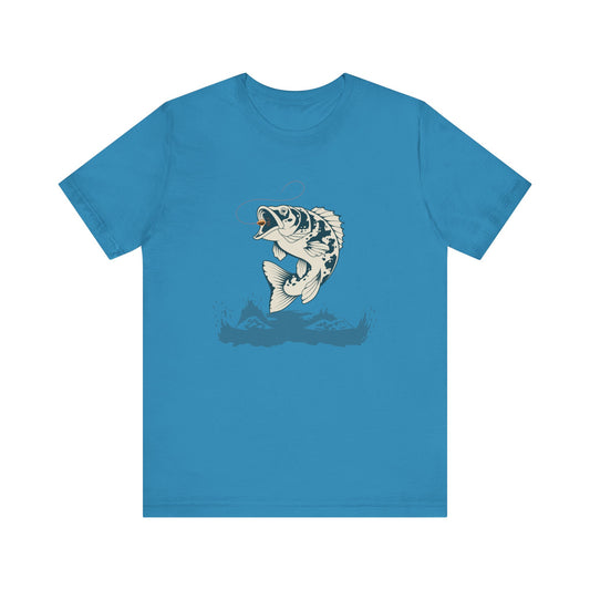 Fishing Lover's Unisex Tee, Outdoors Shirt, Fisherman Gift, Vintage Fish Design, Casual Graphic Tee, Perfect for Summer Adventures