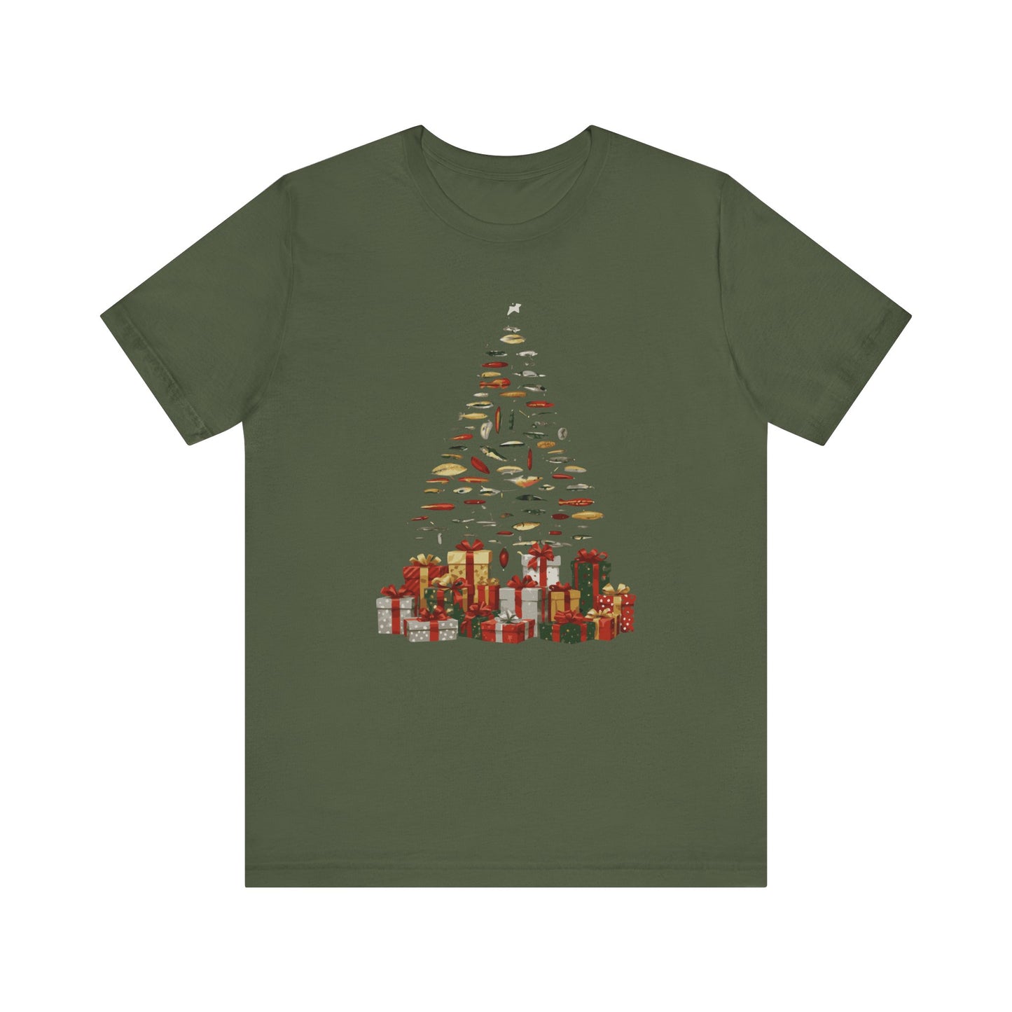Fishing Lures Christmas Tree Gift Unisex T-Shirt
