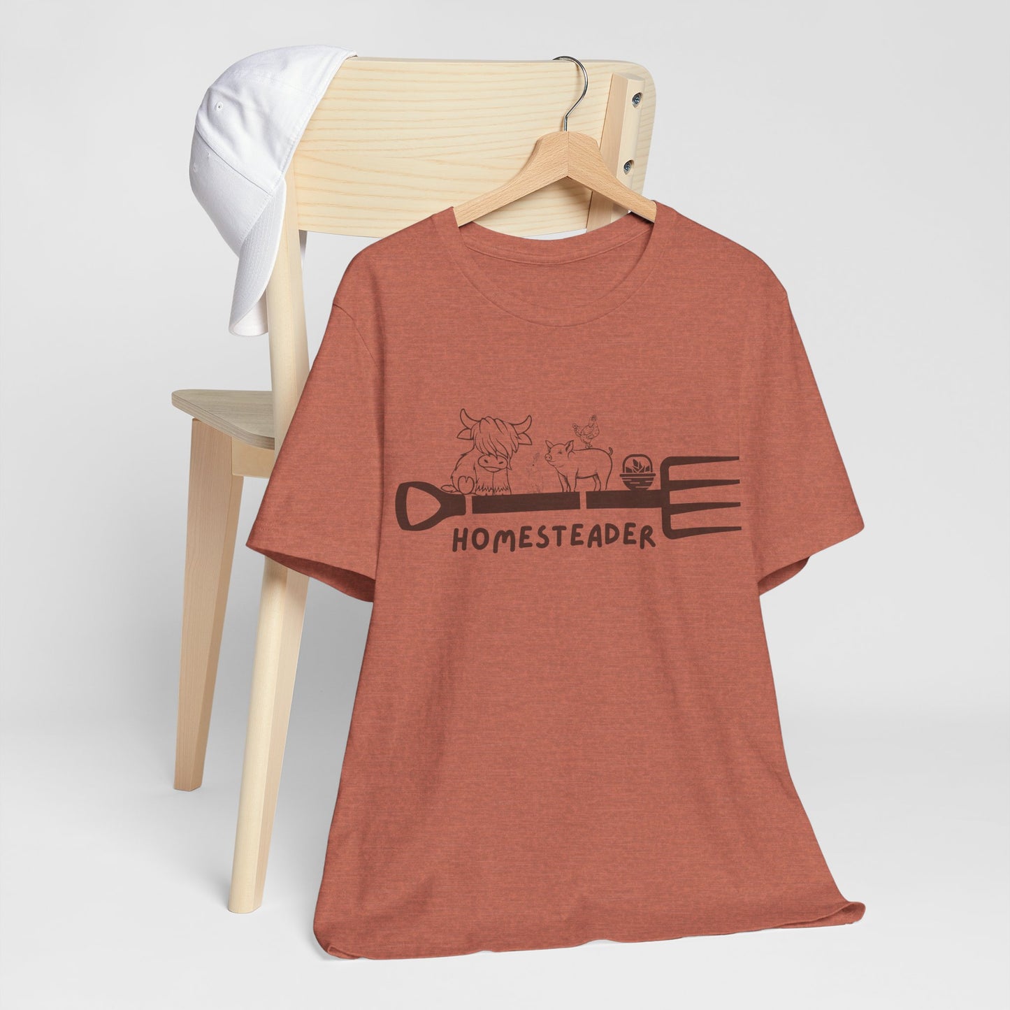 Homesteader Garden Fork Farm Animals - Unisex T-Shirt