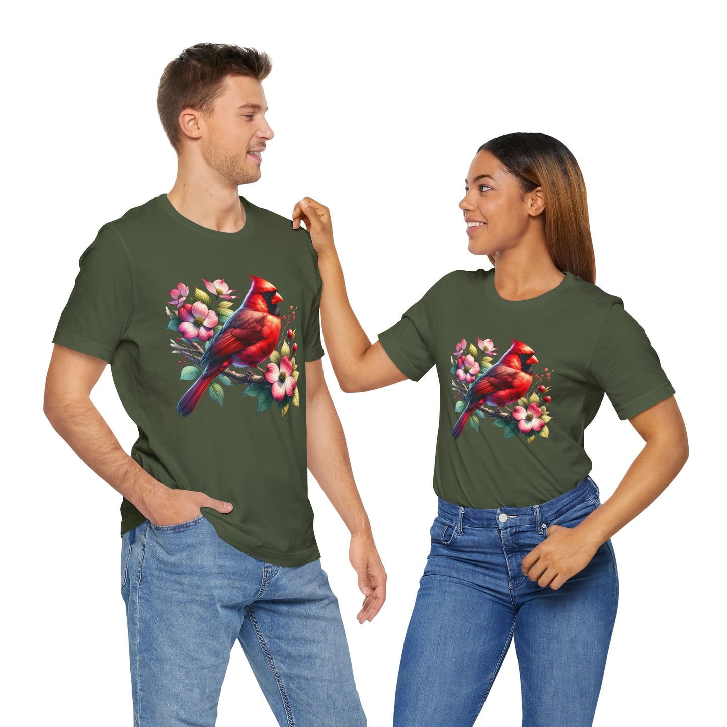 Cardinal And Dogwood - Unisex T-Shirt