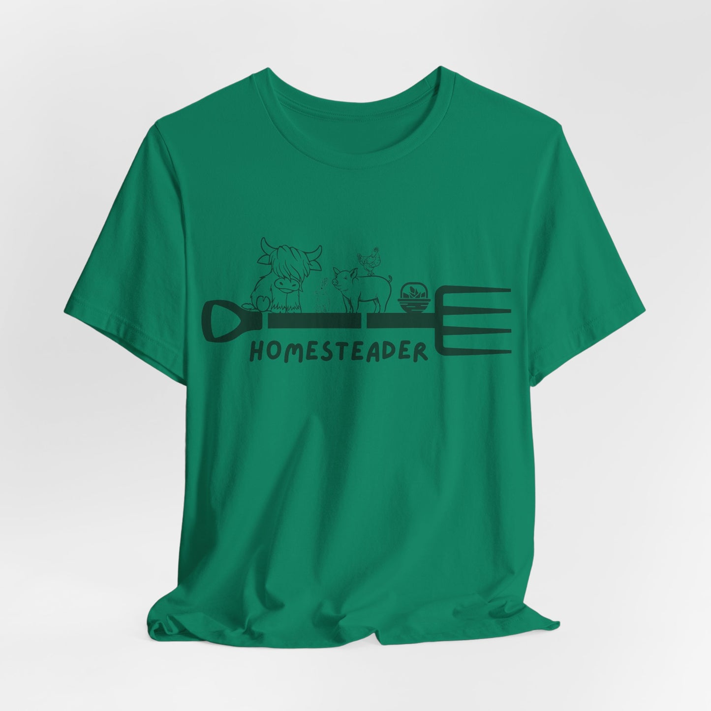 Homesteader Garden Fork Farm Animals - Unisex T-Shirt