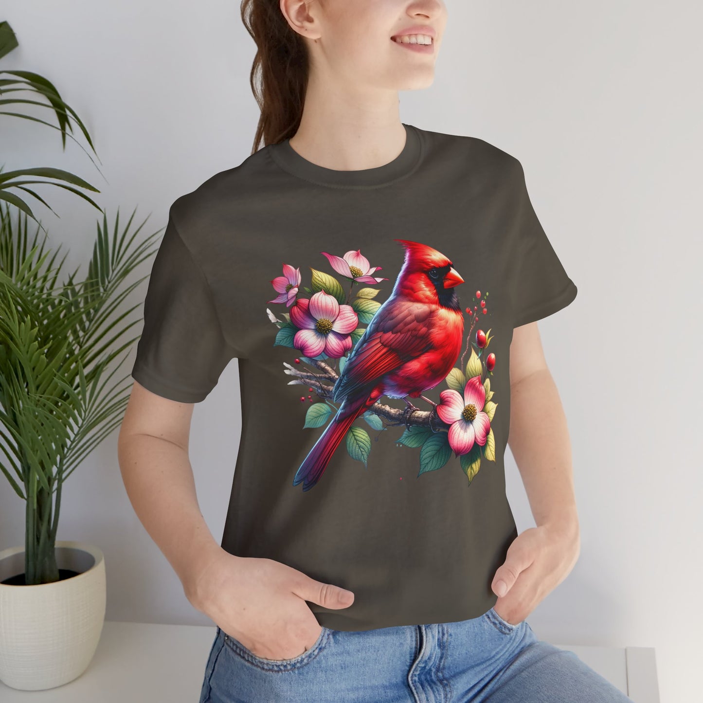 Cardinal And Dogwood - Unisex T-Shirt