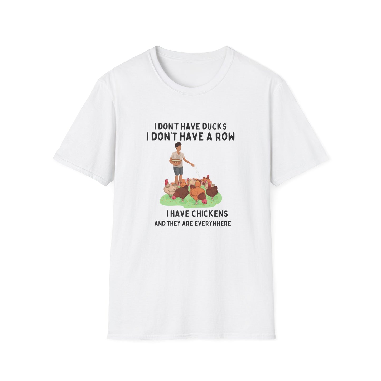 Chickens Everywhere Graphic - Unisex T-Shirt