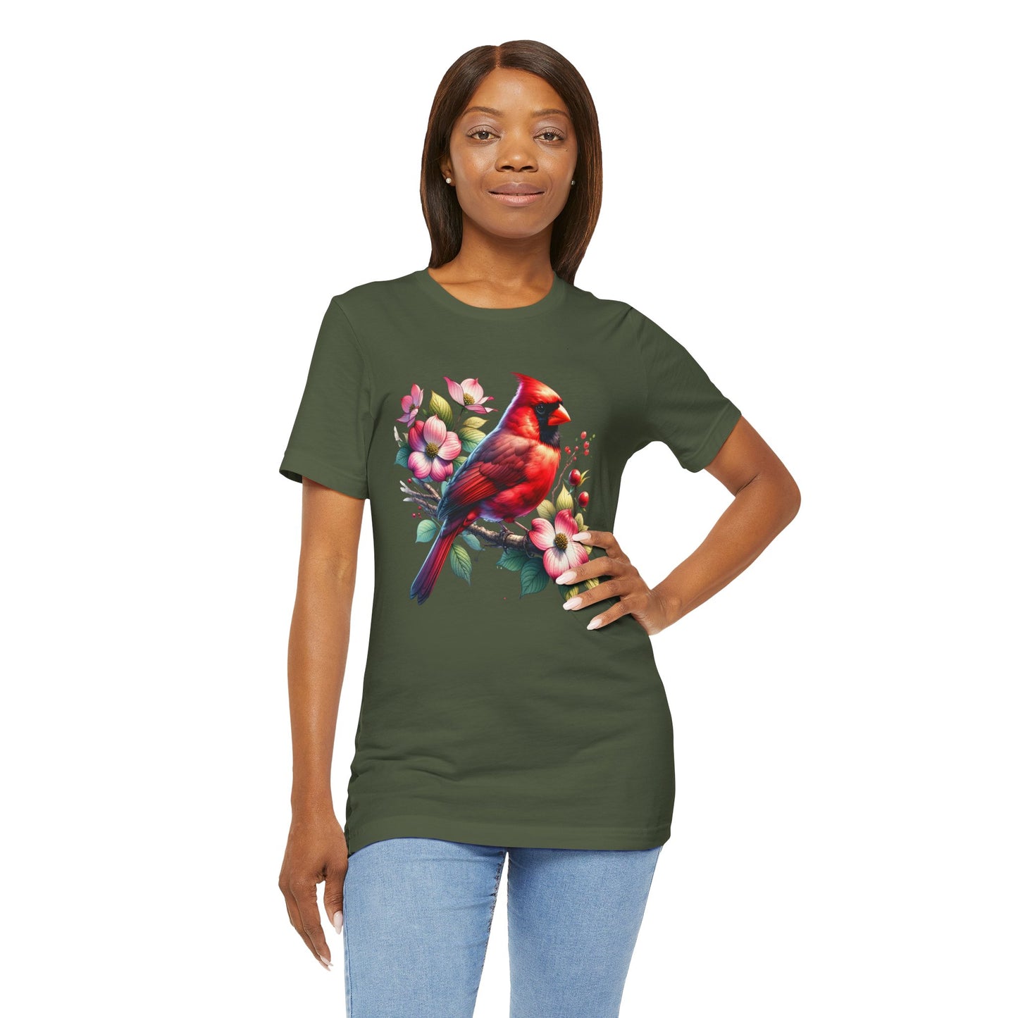 Cardinal And Dogwood - Unisex T-Shirt