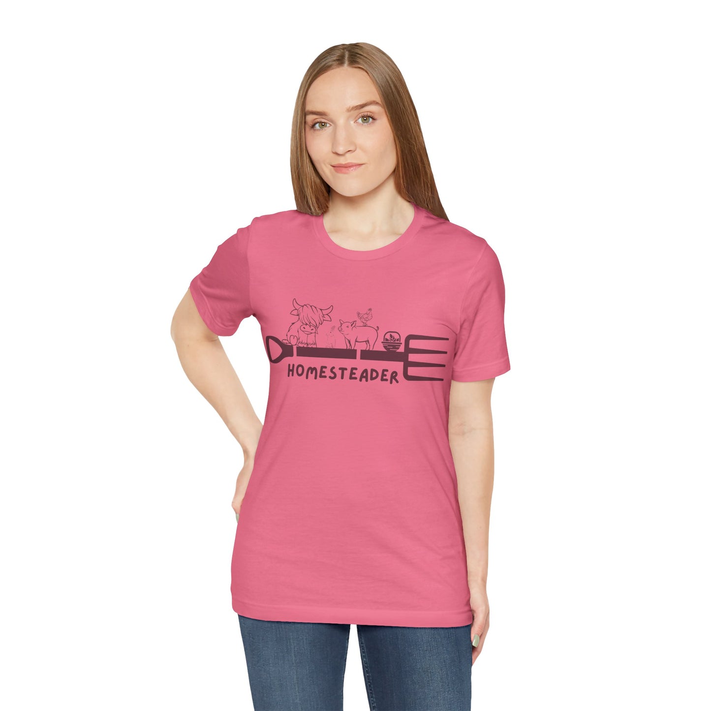 Homesteader Garden Fork Farm Animals - Unisex T-Shirt