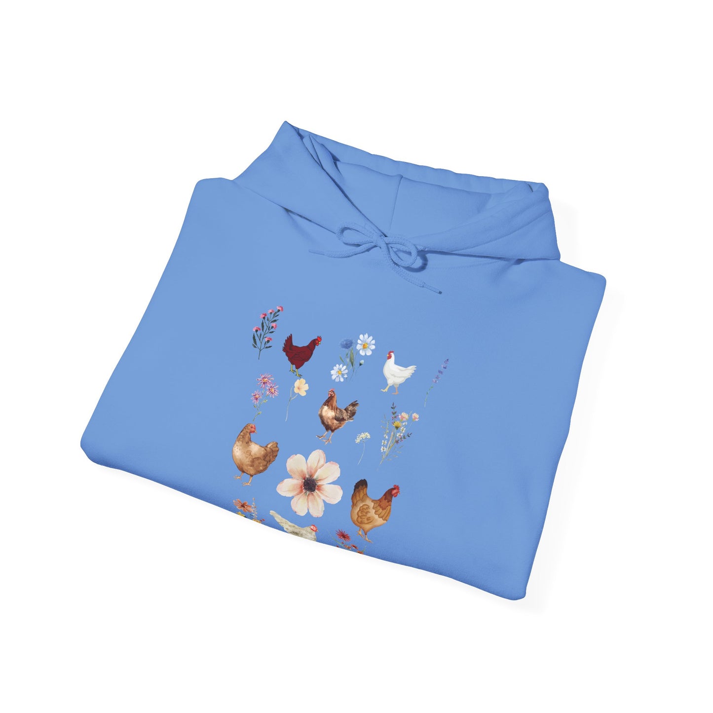 Chickens Wildflowers - Unisex Hoodie