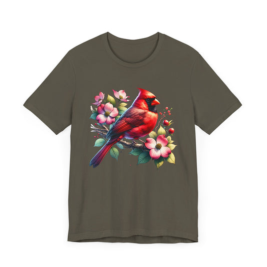Cardinal And Dogwood - Unisex T-Shirt