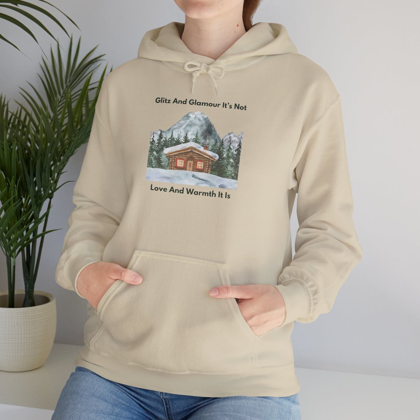 Cabin Snow Love and Warmth - Unisex Hoodie