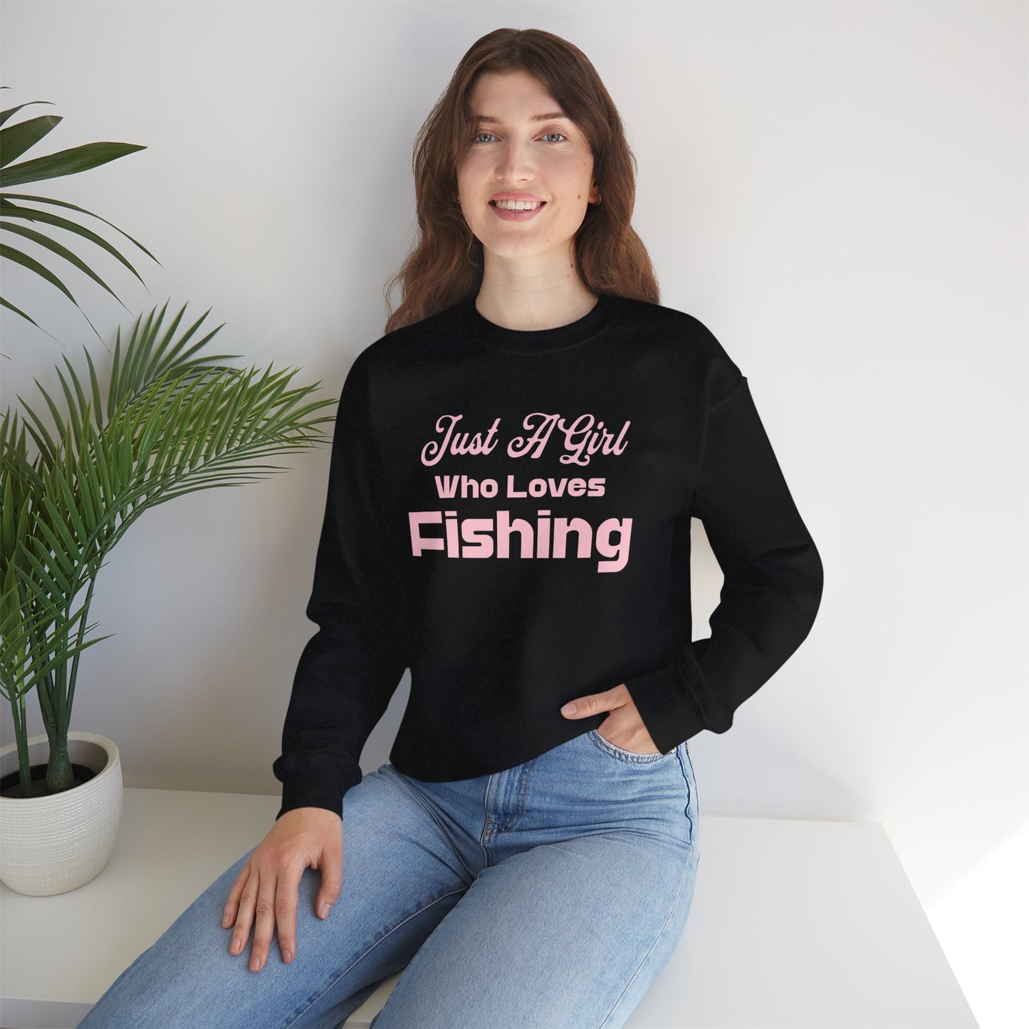 Just a Girl Who Loves Fishing Sweatshirt