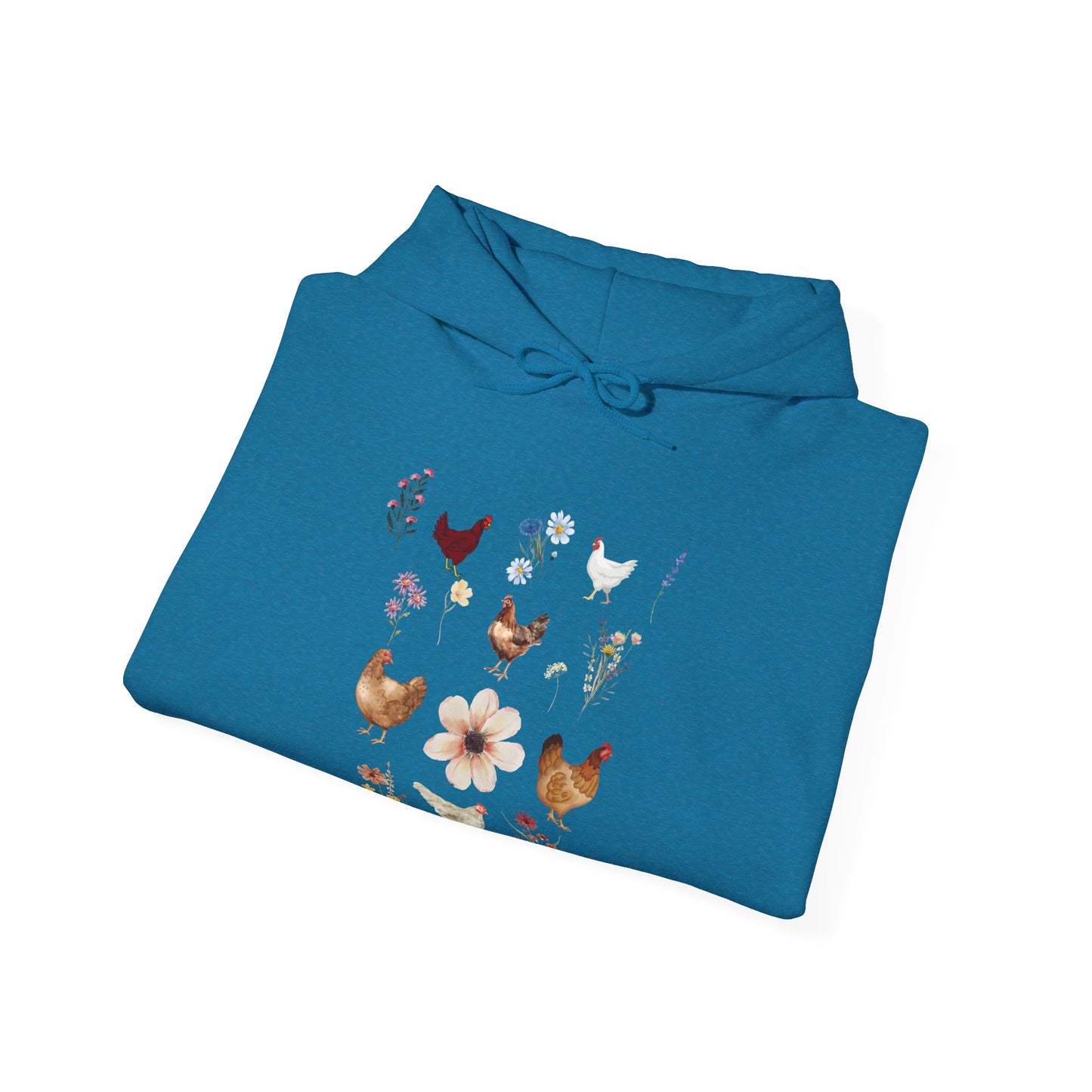 Chickens Wildflowers - Unisex Hoodie