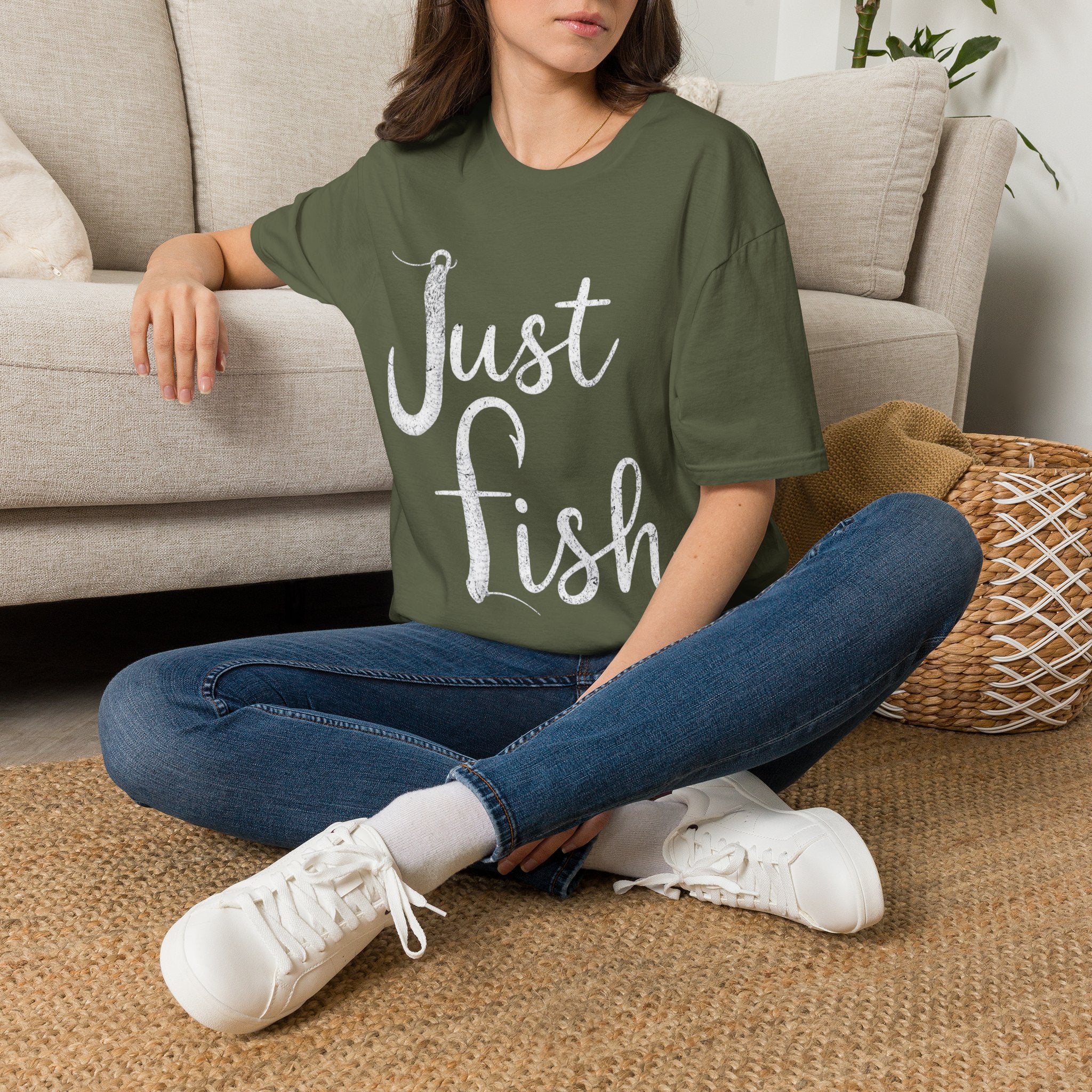 Just Fish T-Shirt — Casual Fishing Graphic Tee