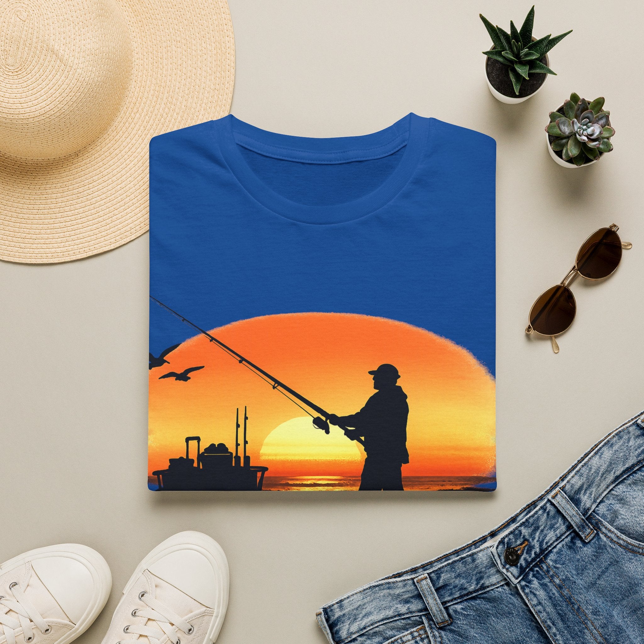 Surf Fishing Silhouette T-Shirt