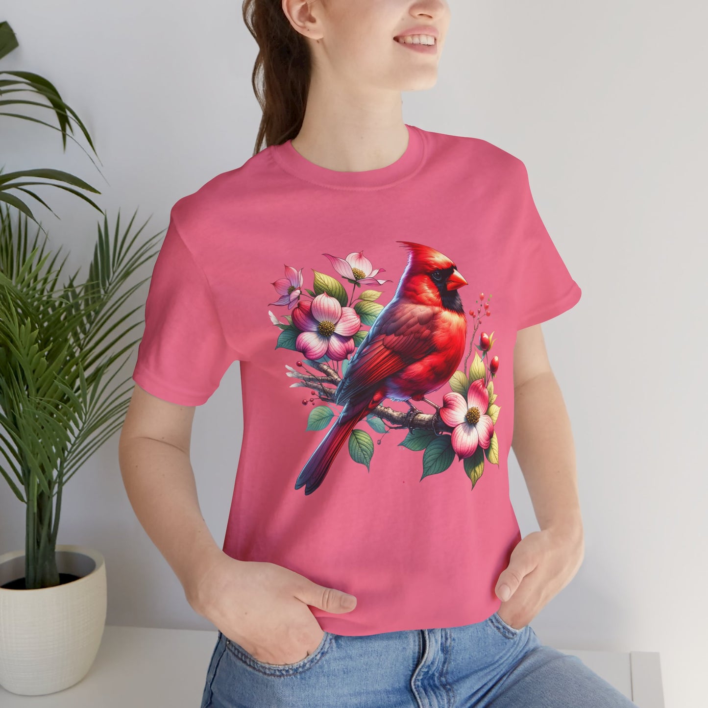 Cardinal And Dogwood - Unisex T-Shirt