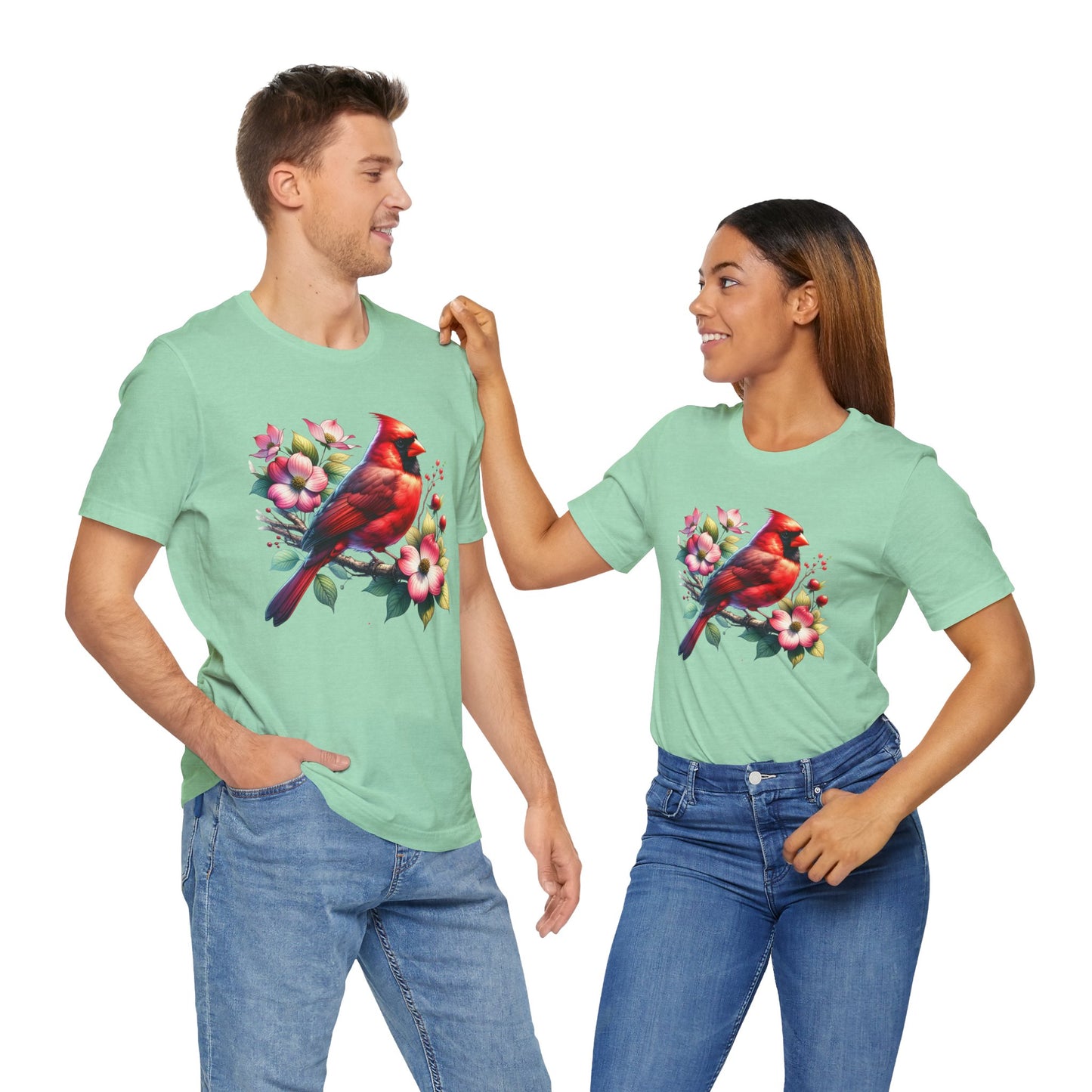 Cardinal And Dogwood - Unisex T-Shirt