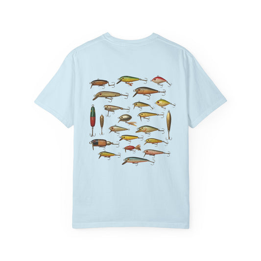 Fishing Lures T-Shirt — Vintage Angler Lure Art Tee - Fishing T Shirt
