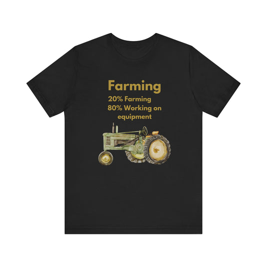 Farming, 20% Farming 80% Working On Equipment - Unisex T-Shirt