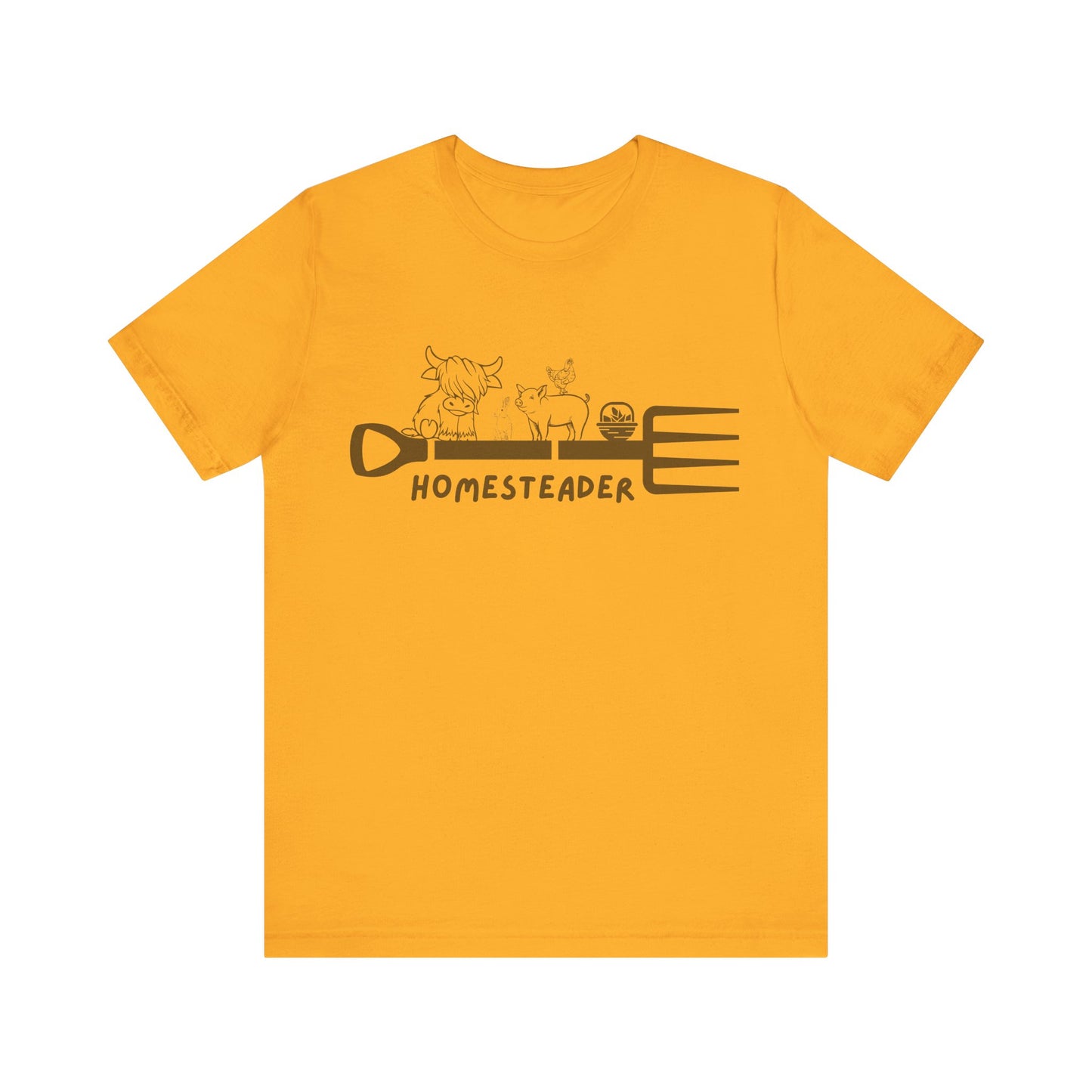 Homesteader Garden Fork Farm Animals - Unisex T-Shirt