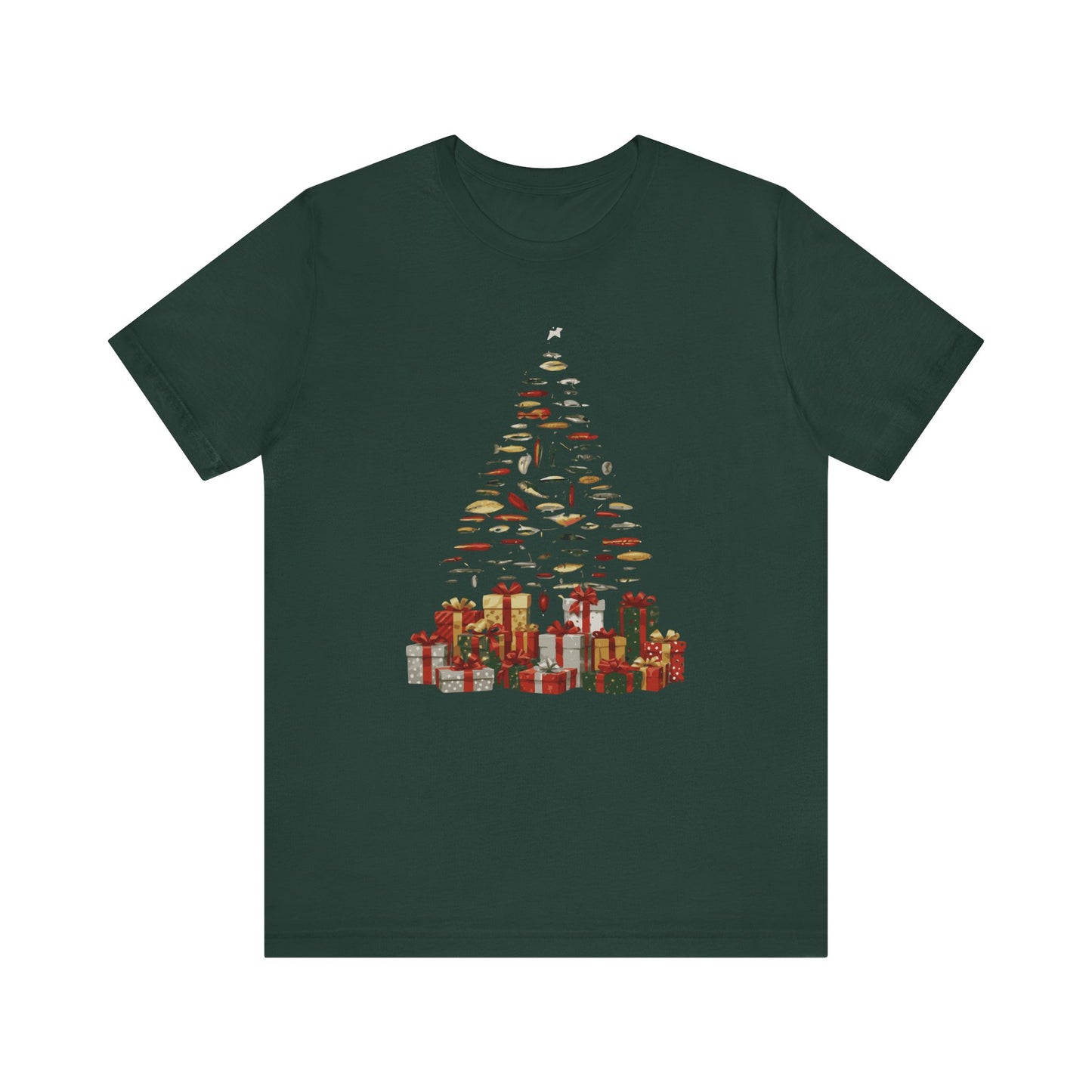 Fishing Lures Christmas Tree Gift Unisex T-Shirt