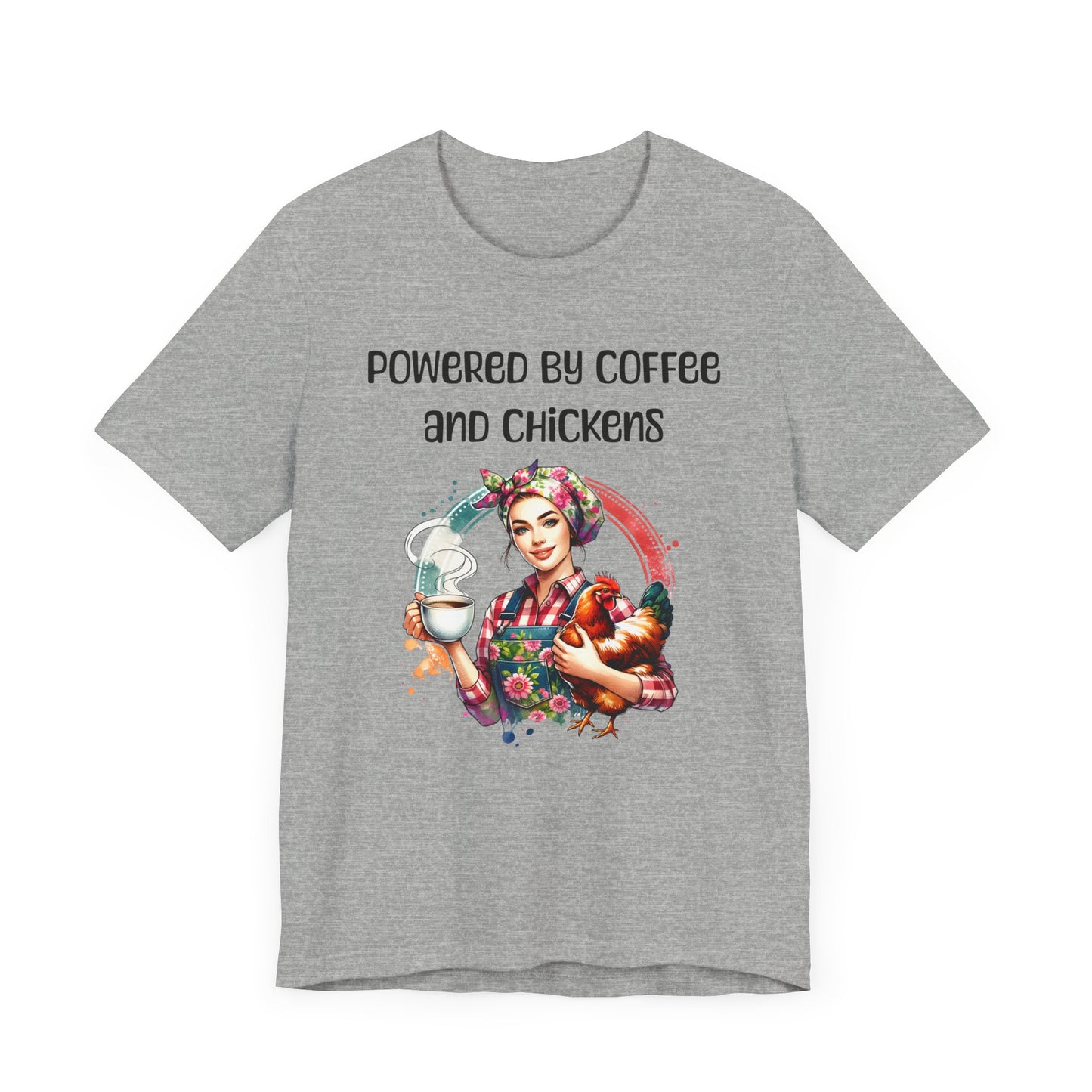 Powered By Coffee And Chickens - Unisex T-Shirt