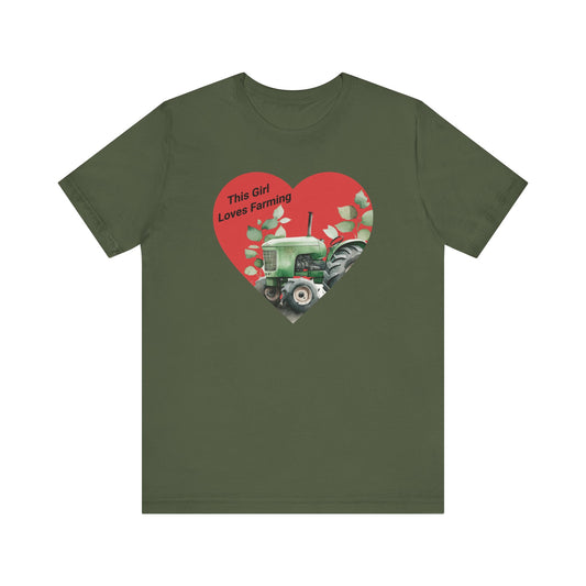 This Girl Loves Farming - Unisex T-Shirt