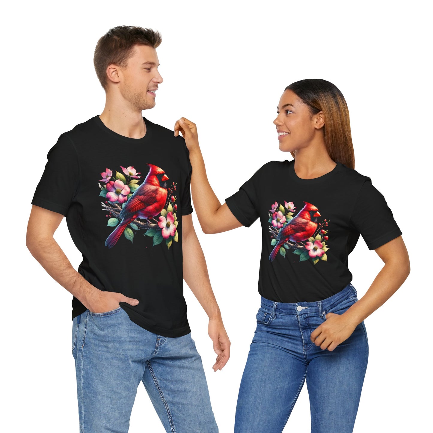 Cardinal And Dogwood - Unisex T-Shirt