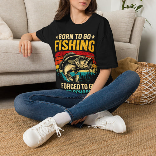 Born to Go Fishing, Forced to Go to School T-Shirt