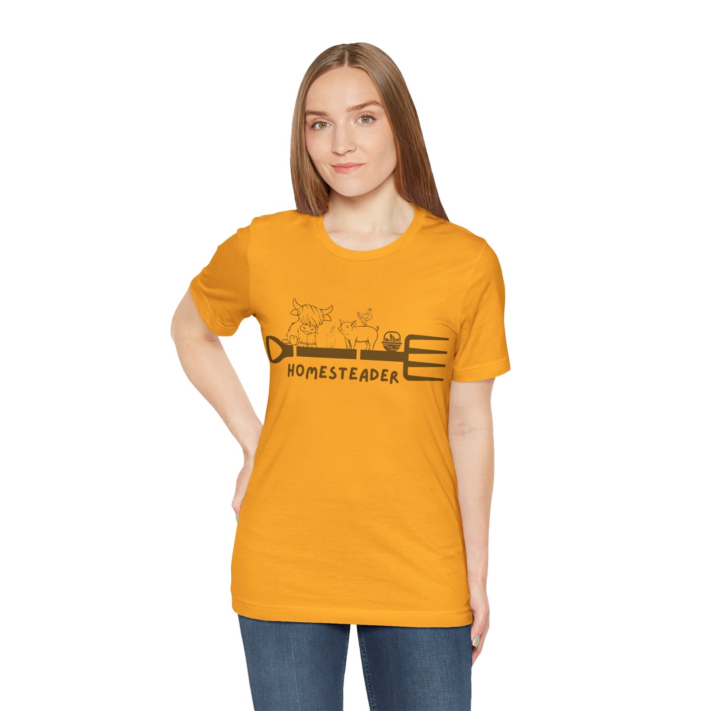 Homesteader Garden Fork Farm Animals - Unisex T-Shirt
