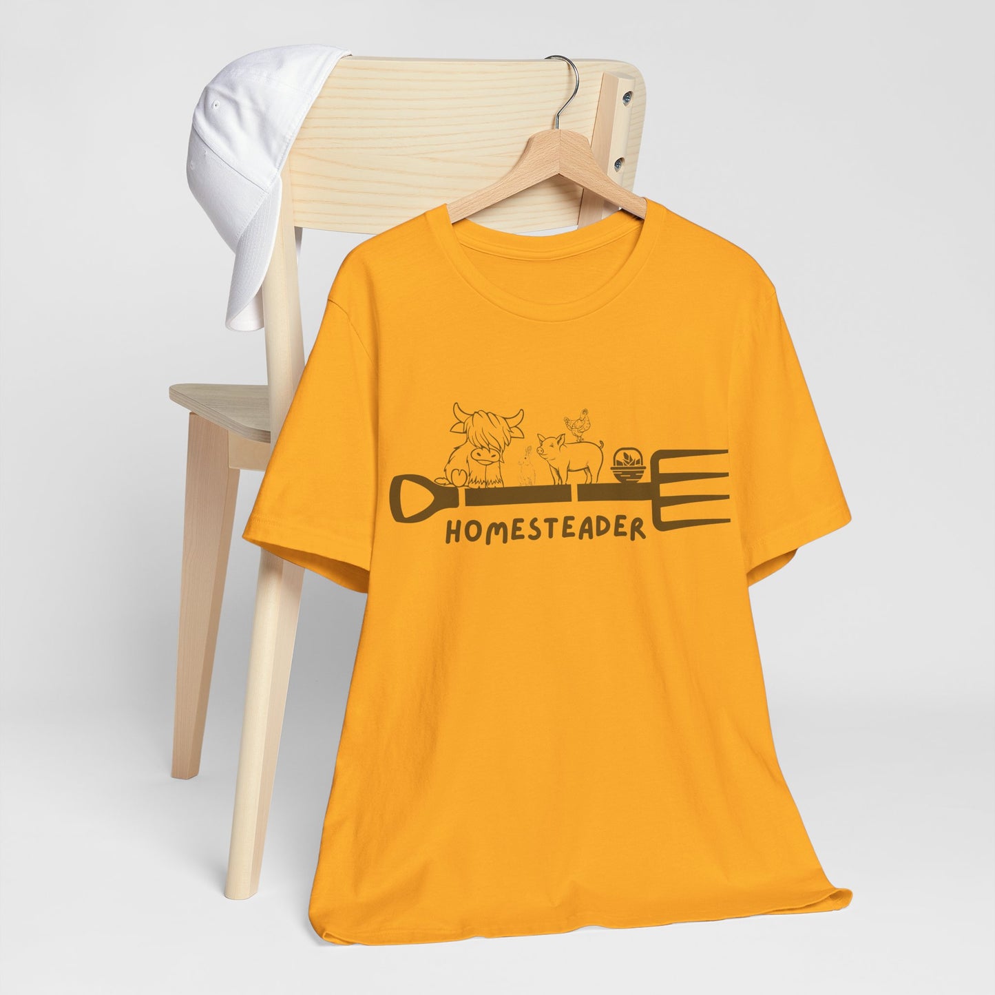Homesteader Garden Fork Farm Animals - Unisex T-Shirt