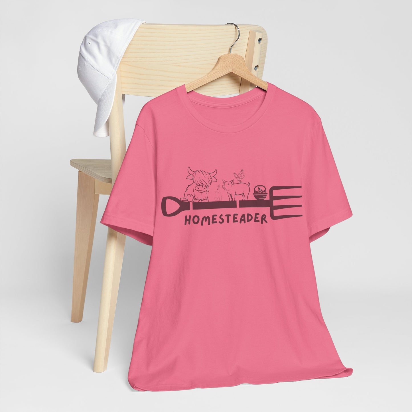 Homesteader Garden Fork Farm Animals - Unisex T-Shirt