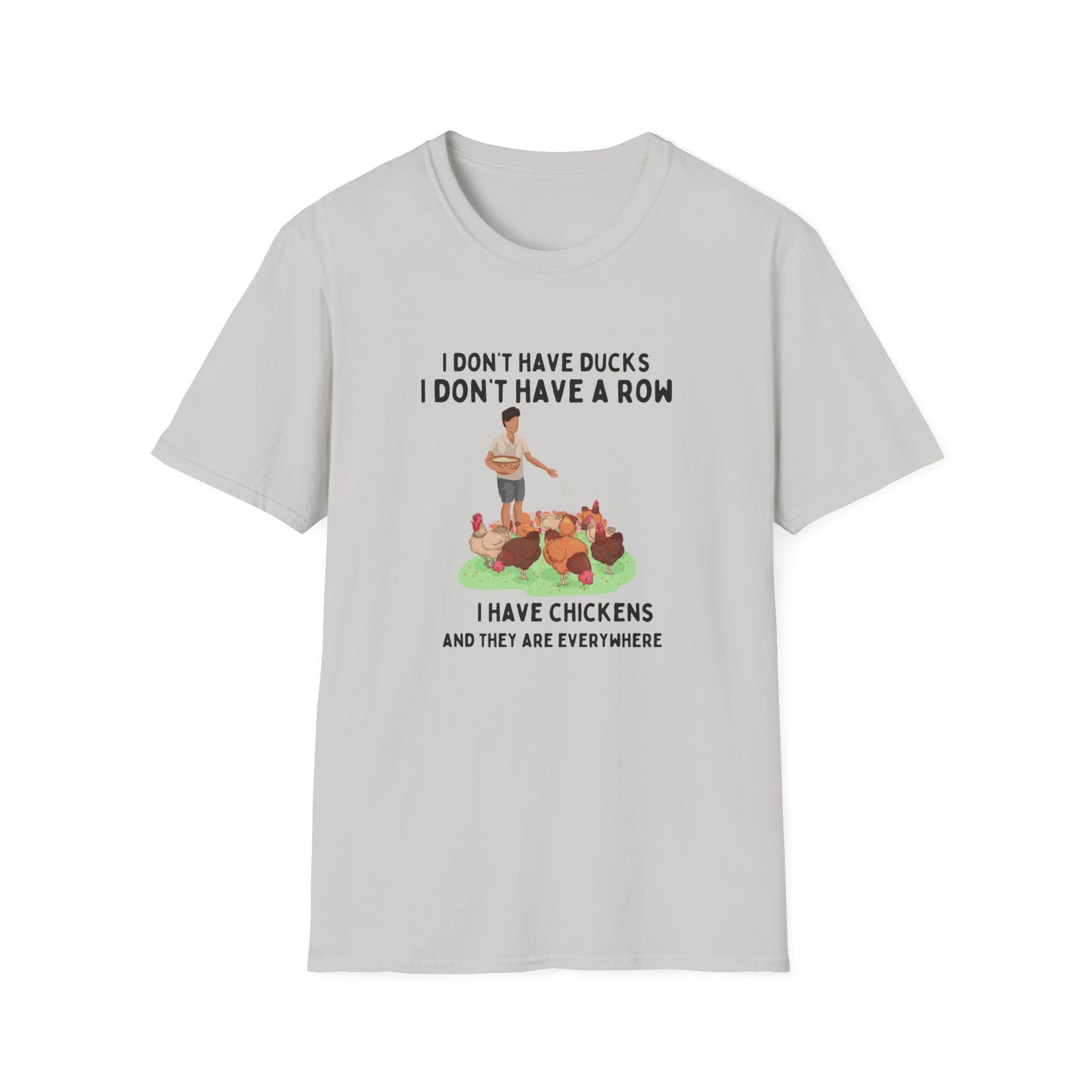 Chickens Everywhere Graphic - Unisex T-Shirt